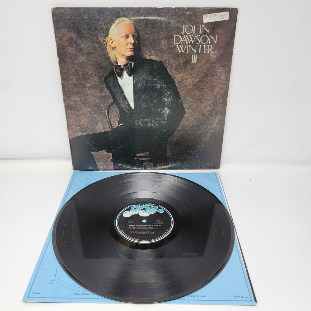John Dawson Winter III Vinyl Record‎ Album LP By Johnny Winter 1974 Blues Rock